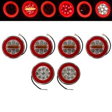 6x Rund Neon LED Rückleuchte