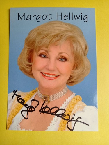 Autotgrammkarte margot hellwig - autotgrammkarte,
