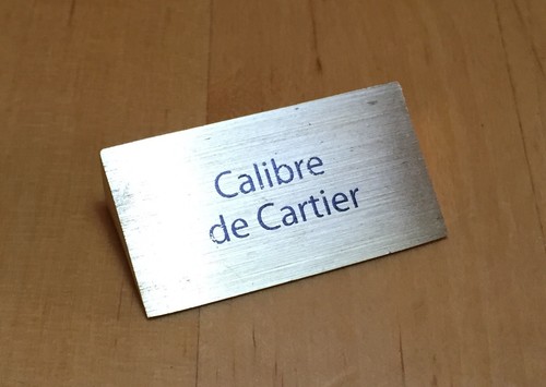 Cartier display plakette - cartier,
