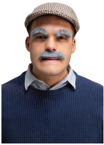 Schnurrbart augenbrauen oma - schnurrbart,