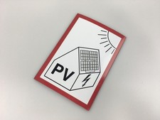 Schild PV-Anlage für