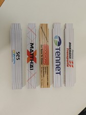 5 verschiedene ZOLLSTÖCKE, Meterstab, Meterstäbe, Zollstock, Sammlung, 2,00 m