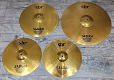 Sabian SBR Brass Beckenset Messing 14 Hi-Hat, 16 Crash, 20 Ride  •Guter Zustand•