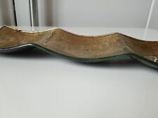 Glasplatte Glasschale Schale Glas Gold TISCH-DEKO**