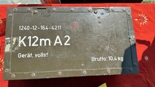 Bundeswehr Transportkiste K12m A2 – Metall, Original 43 x 23 x 15 cm
