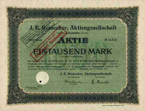 Reinecker ag 1921 - reinecker,