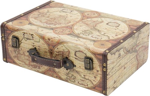 Hmf vintage deko koffer aus - deko,
