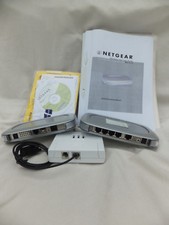 Netgear-Modem + Netgear-Router + Splitter + Zubehör (Netzteil, Kabel, Inst.-CD)