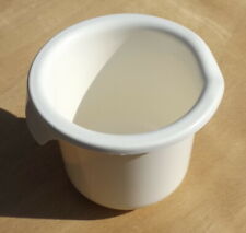 robuste Rührschüssel Backschüssel Knetschale Teigschüssel, weiß, mit Ausguß