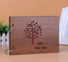 Fotoalbum zum Selbst Gestalten  Scrapbooking-Erinnerung Fotoalbum Aus Holz 