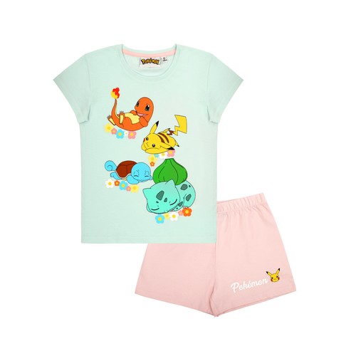 Pokemon mädchen pyjama kurzer - pokemon,