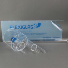 PLEXIGLAS ROHR (8,70-117,10 €/m) ACRYLGLASROHR 1000 mm PLEXIGLAS GLASKLAR ROHR 