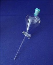 Birnenförmiger Scheidetrichter - 500ml - Transparent mit Glaskolben