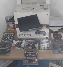 Sony PlayStation Slim PS3, Schwarz, 2 Controller, 160 GB, CECH-2504A 9  Spiele