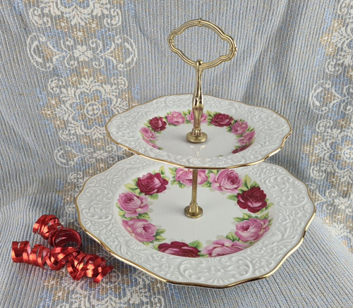 Vintage porzellan etagere - vintage!,