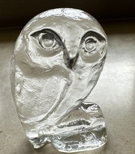 Glasskulptur Eule /Uhu Glas