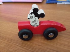 Vintage Vilac Französisches Micky Maus Rennauto