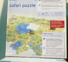 TCM Safaripuzzle und Straßenpuzzle mit je zwei Spielzeugautos
