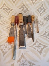 7 X Stemmeisen Stechbeitel Schreiner Werkzeug Zimmerer Tischler Holzbearbeitung