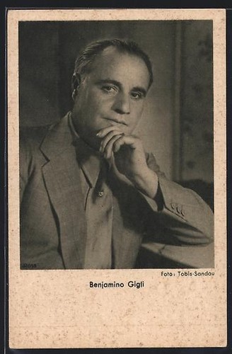Opernsänger benjamino gigli - benjamino,