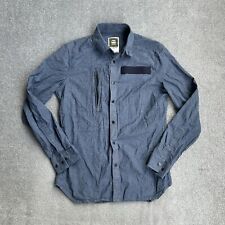 G-STAR RAW Damen Hemd Shirt Gr. L Jeanshemd Stretch Bluse 17410 Blau Denim