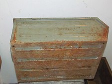 verk grüne SCHÄFER LAGERKISTE METALLBOX METALLCONTAINER STAPELBOX 51x32x20 (sr2)