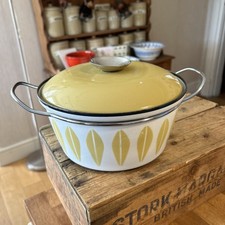 Vintage grün & weiß Emaille