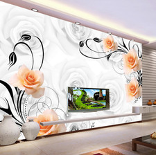 3D Weiße Und Rosa Rose 775