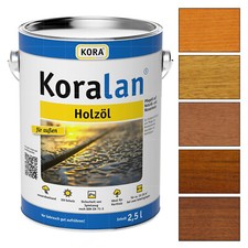 KORA Koralan Holzöl 2.5 LTR Hartholzöl Pflegeöl Möbelöl Holzschutzöl WPC-Öl