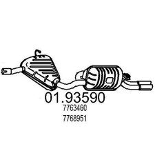 MTS 01.93590 Endschalldämpfer