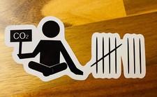 KLIMAKLEBER Aufkleber Sticker Strichliste Anti co2 Demo letzte Generation Mi538