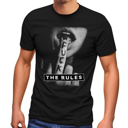 Herren shirt fuck the - fuck, rules