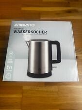 AMBIANO Edelstahl Wasserkocher 1,7 Liter / 2550-3000 Watt / modernes Design
