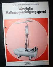Alte Werbung - Landwirtschaft: Westfalia Melkzeug-Reinigungsgerät - Melktechnik