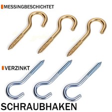 Schraubhaken Verzinkt/Messing