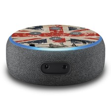 2er Set Aufkleber Union Jack passend für Alexa Echo Dot Gen3 Smart Folie R137-15
