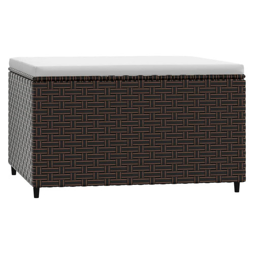 Gartenhocker mit kissen braun - gartenhocker,