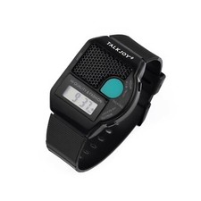 PROFI sprechende Armbanduhr Uhr Sprachfunktion Uhrzeit Ansage Zeitansage schwarz