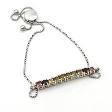 Multi Turmalin Tennis Armband