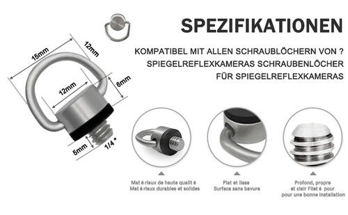 Kameragurt schrauben tlg - kameragurt, 2-tlg