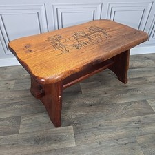 Vintage rustikaler couchtisch - rustikaler,
