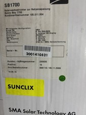 SB1700 Sonny Boy  Solar