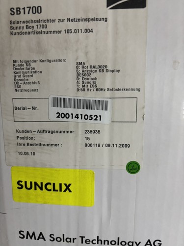Sb1700 sonny boy solar - boy,