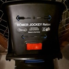 Kinderfahrradsitz RÖMER Jockey Relax, Schwarz/Orange, mit Halterung - gebraucht 