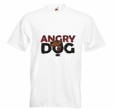 T-Shirt ANGRY DOG BÖSER HUND LUSTIGER HUND AUF WERBESCHILD HAUSHUND