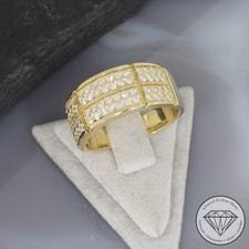 Wert 3250 € Brillant Ring (1,00 carat) in 417 10 Karat Gelb Gold Gr.62