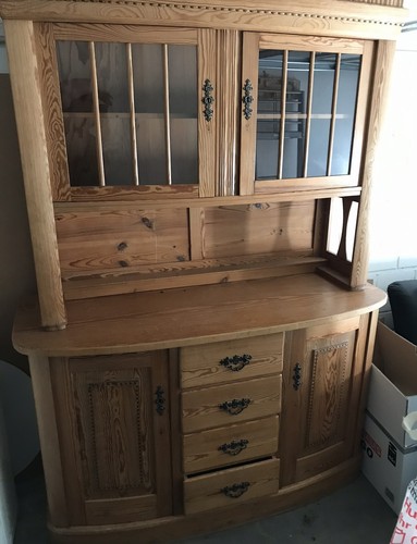 Antikes weichholz buffet - antikes,