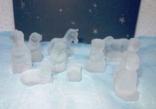 Goebel Krippenfiguren Charlottenhütte, Glas satiniert - 10 tlg.  OVP