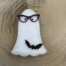 Handgefertigte Holzfigur „Geist“ – einzigartiges Halloween-Deko-Unikat