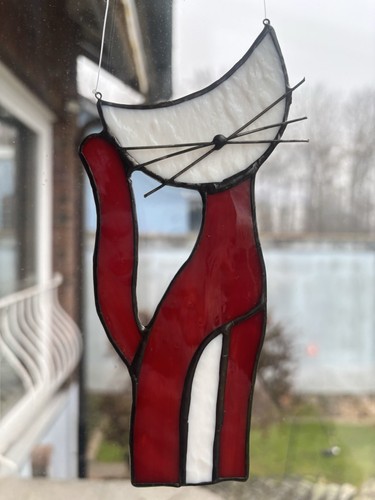 Tiffany glas katze - glas,,